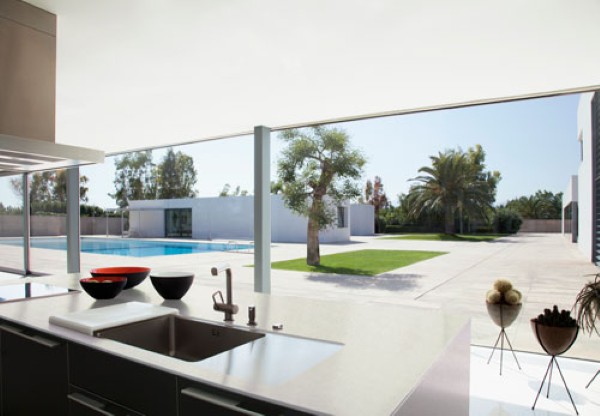 Đá bếp nhân tạo hàn quốc G004 White Quartz đẹp