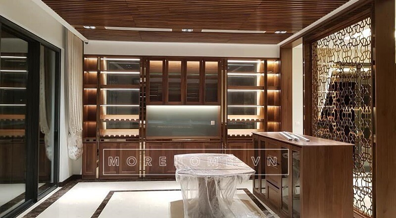 Mẫu tủ bếp gỗ óc chó tự nhiên cao cấp là sự lựa chọn lý tưởng cho những gia đình có khoảng bếp rộng rãi, sang trọng. Tủ bếp hiện đại,tủ bếp đẹp hiện đại, tủ bếp An Cường