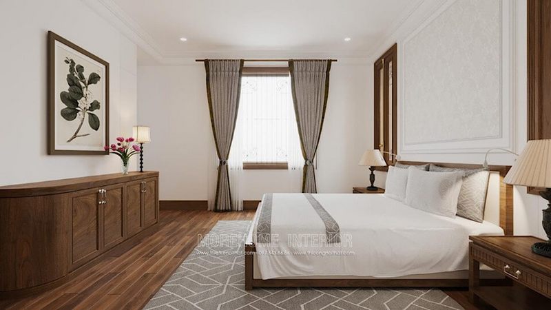 Mẫu giấy dán tường tân cổ điển hàn quốc đẹp mà sang trọng cho không gian nội thất phòng ngủ