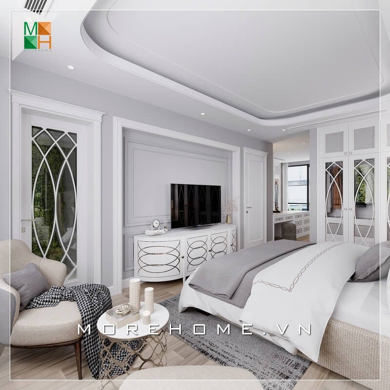 Ngắm nhìn một bộ mẫu thiết kế phòng ngủ đẹp kết hợp giữa phong cách tân cổ điển vào các căn hộ, nhà phố và biệt thự.